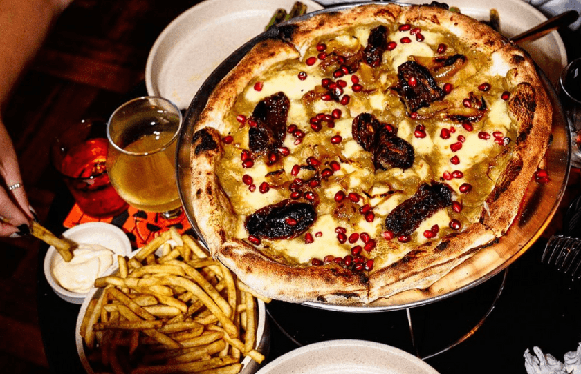 Ullo pizza and chips