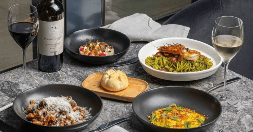 Selection of Italian dishes at Sarino's.