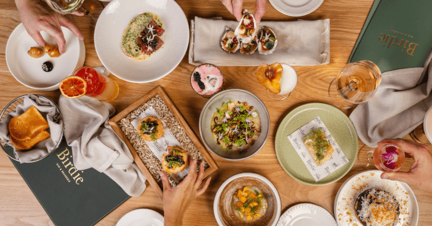 Selection of dishes from Birdie Bar and Brasserie