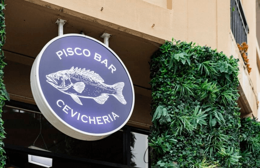 Outdoor sign at Lima Bar & Cevicheria