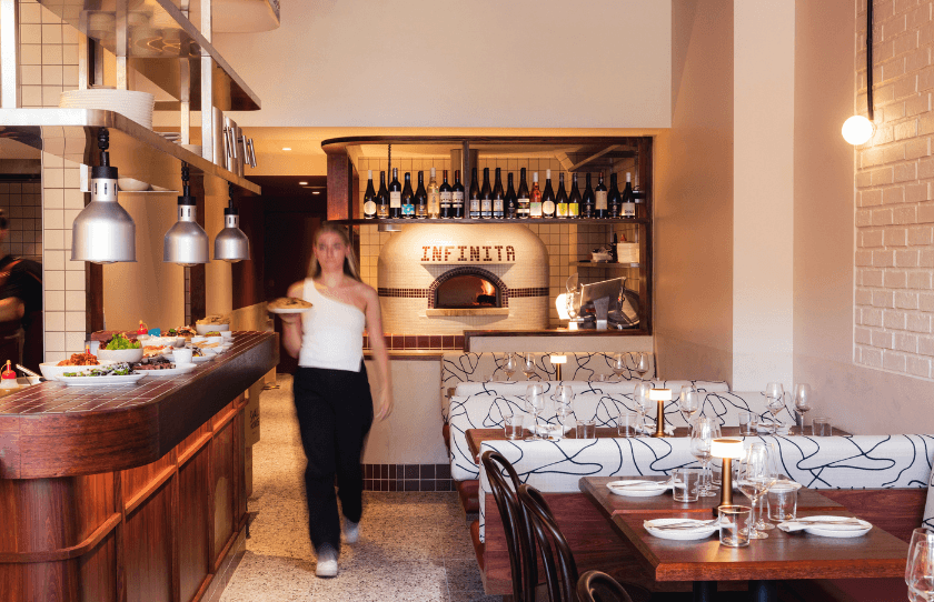 Interiors at Bar Infinita