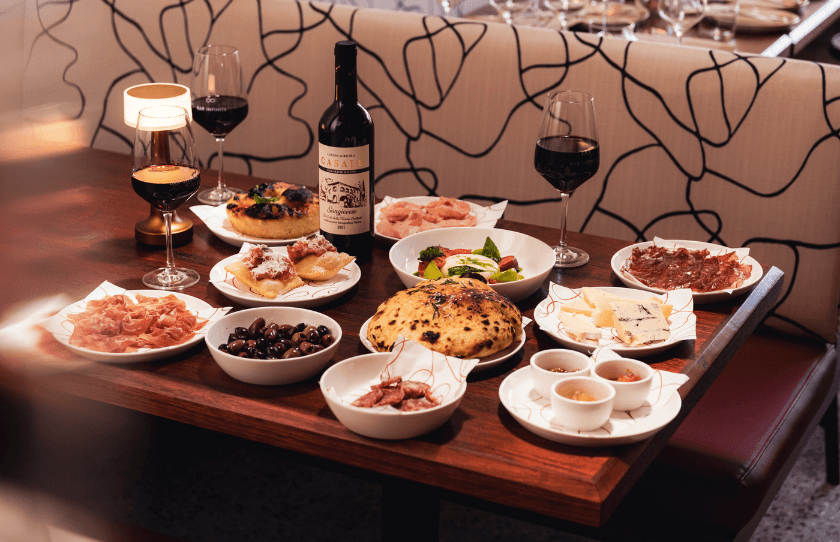 Menu items at Bar Infinita