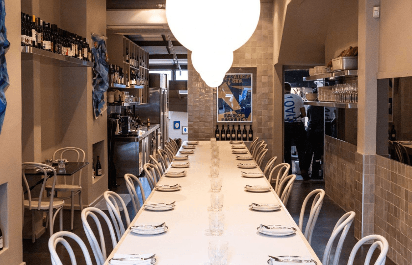 Fabbrica Pasta Bar dining room
