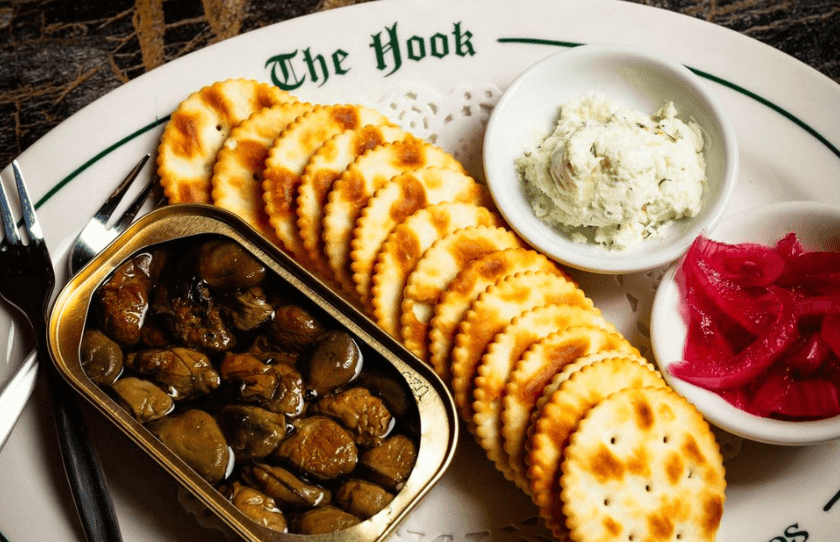 The Hook Tinned Oysters And Crackers