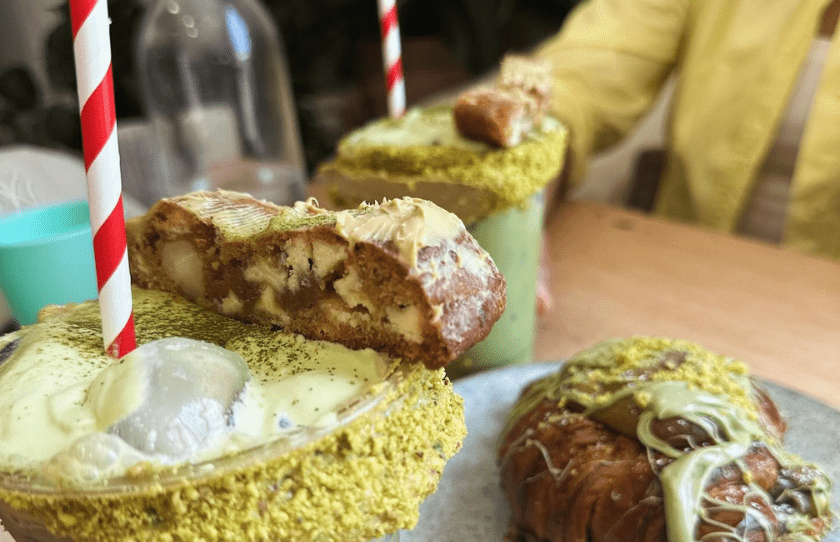 Matcha and crossaint bondi up south
