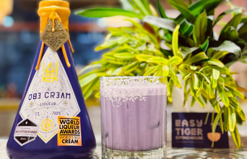 Ube Cocktails by 7000 Islands at Easy Tiger collab with Cebu pacific