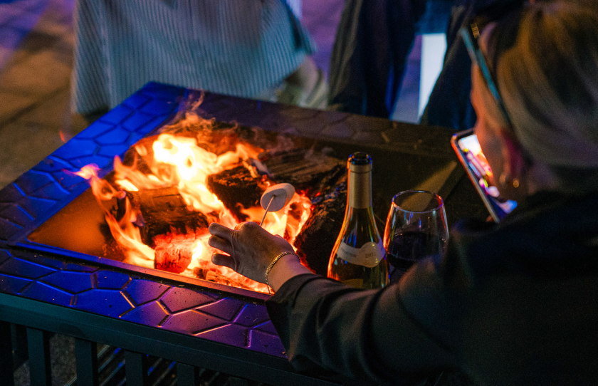 Raclette Igloo bonfire