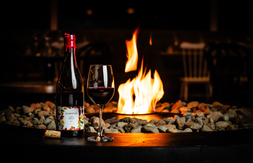 Harkham Wines Fireplace