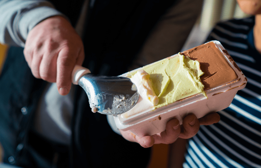 Wunderlich Lane - Gelato messina - three flavours in a tub