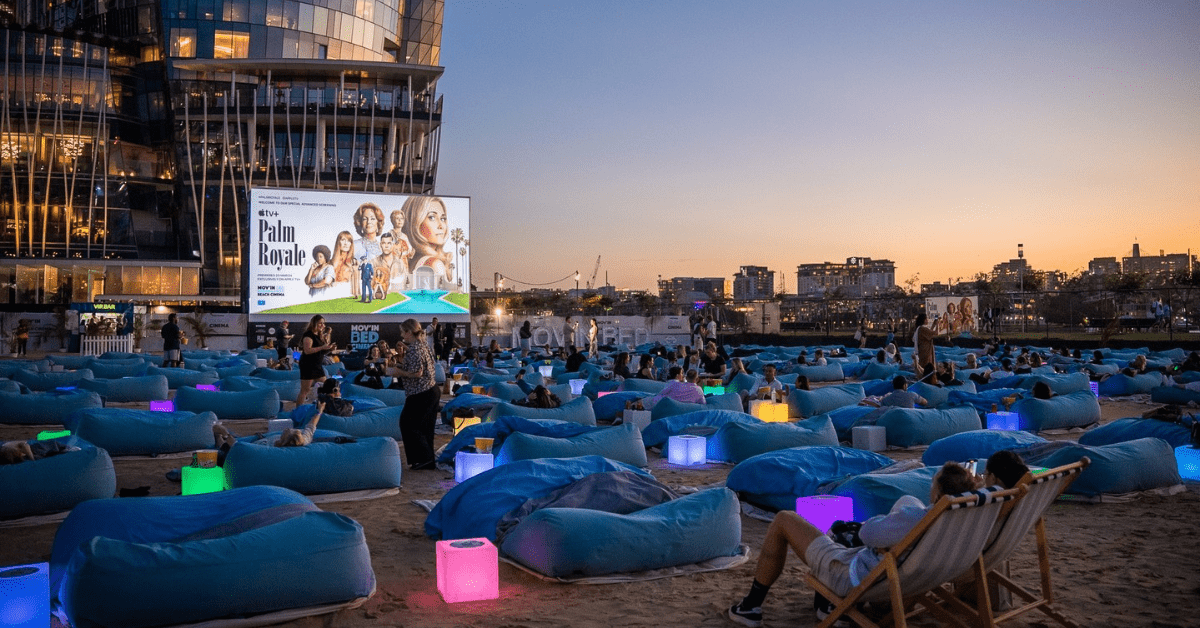 Mov’in Bed Beach Cinema Is Back In Barangaroo